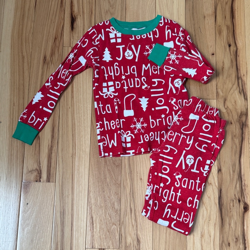 Carter's Red and Green Holiday Pajama Set